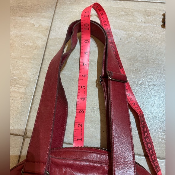 Atelier Noir Rudsak & Co Burgundy Leather Tote Bag - Picture 14 of 16